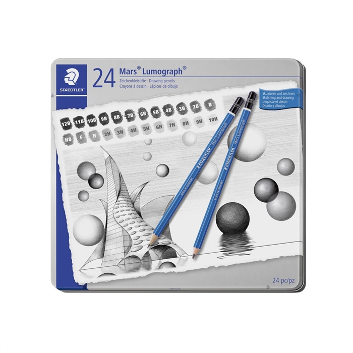 Staedtler Pencil Mars Lumograph Assortment (24)