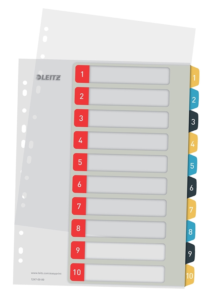 Leitz Registro stampabile PP A4+ 1-10 colori accoglienti