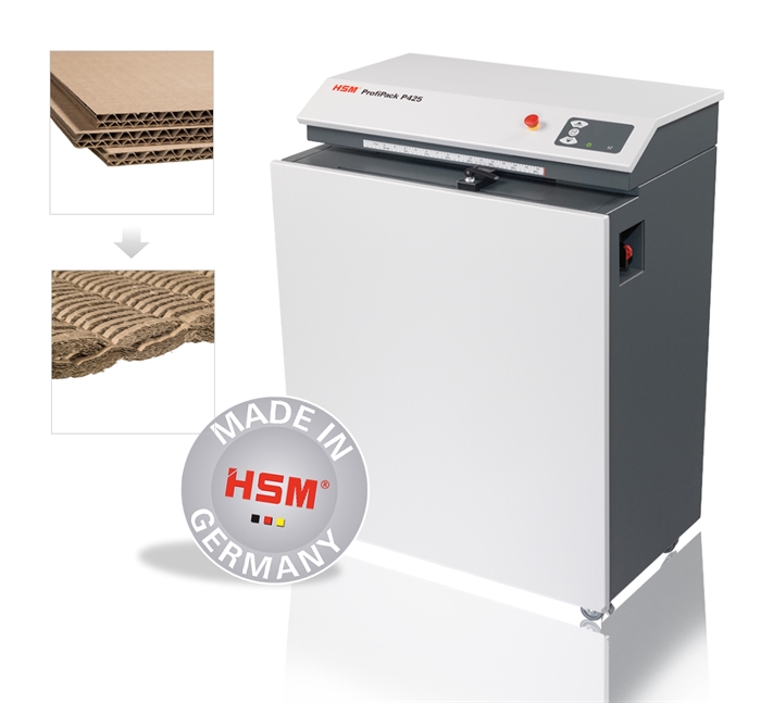 HSM ProfiPack P425, macinatore di cartone a pavimento, 400V.