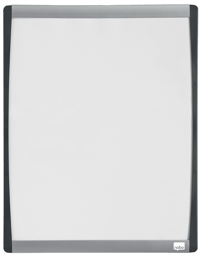 Nobo WB lavagna con cornice curva bianca 33,5x28cm