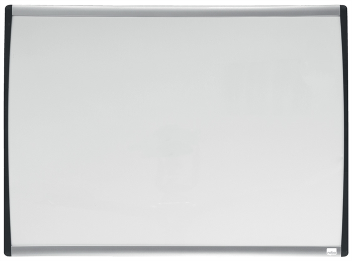 Nobo WB lavagna con cornice curva bianca 58,5x43cm