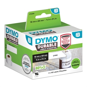 Dymo LabelWriter Etichetta resistente per codice a barre 19 mm x 64 mm 2 rotoli