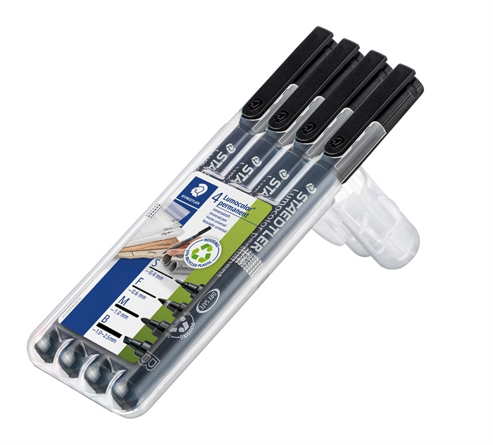 Staedtler Marker Lumocolor Perm OHP set (4)