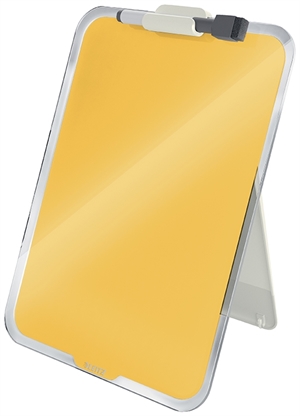 Leitz Clipboard in vetro, colore giallo Comfy