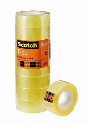 3M Nastro Scotch 508 15mmx33m trasparente (10)