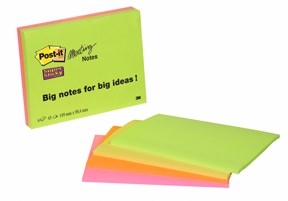 3M Post-it notes super sticky 98,4 x 149 Meeting ass. neon - 4 pack

3M Appunti Post-it super adesivi 98,4 x 149 Riunione ass. neon - confezione da 4 pezzi