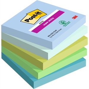 3M Post-it notes super adesive Oasis 76 x 76 mm, - 90 fogli - confezione da 5