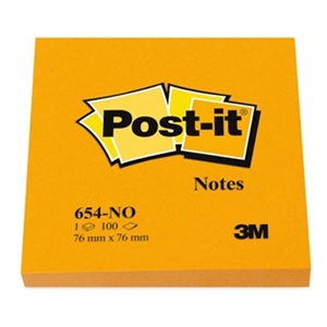 3M Post-it Notes 76 x 76 mm, arancioni