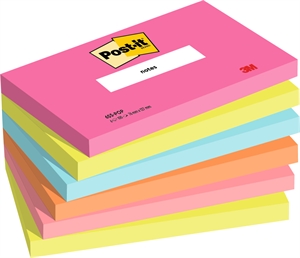 3M Post-it Poptimistic 76 x 127 mm, 100 fogli - confezione da 6