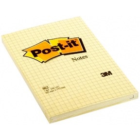 3M Note adesive Post-it 102 x 152 mm, quadrato giallo - confezione da 6