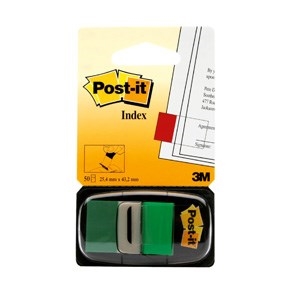 3M Post-it Indicizzatori 25,4 x 43,2 mm, verde