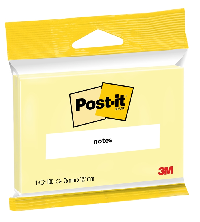 3M Post-it Giallo Canarino 76 x 127 mm, 100 fogli