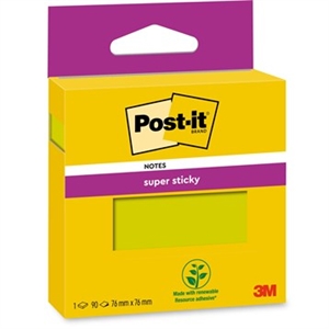 3M Post-it notes super appiccicosi verdi 76 x 76 mm - 90 foglietti