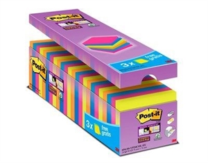 3M Post-it notes super sticky V-pack assortiti colori - 24 confezioni