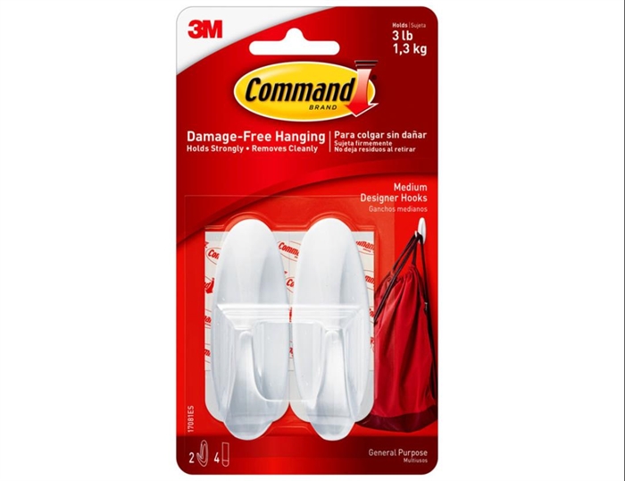 3M Command gancio adesivo bianco (2)