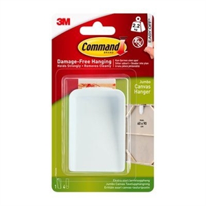 3M Command appendi quadro extra large, bianco, 1 appendi + 4 striscia