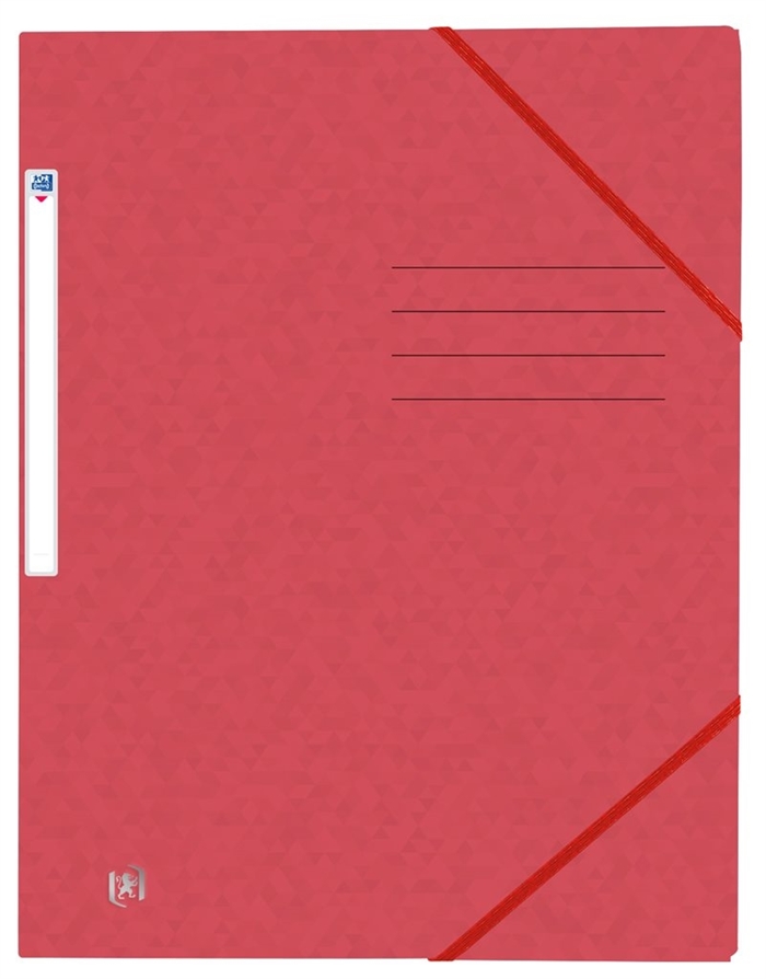 Oxford File+ Cartellina a fisarmonica A4, Rosso scuro