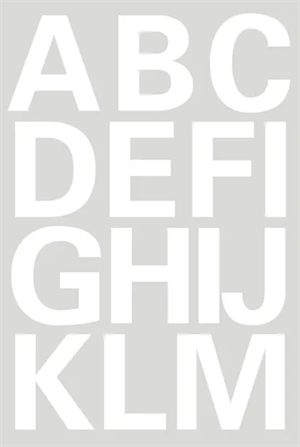 HERMA lettere per etichette A-Z 25 mm bianco pezzo.