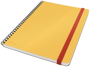 Leitz Quaderno Notesblok Cosy con spirale L, 80 fogli 100g giallo.