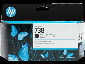 Cartuccia HP 738 da 130 ml di inchiostro Black DesignJet