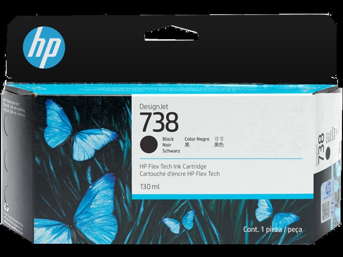 Cartuccia HP 738 da 130 ml di inchiostro nero DesignJet