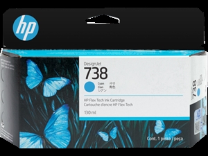 HP 738 cartuccia di inchiostro DesignJet Cyan 130 ml