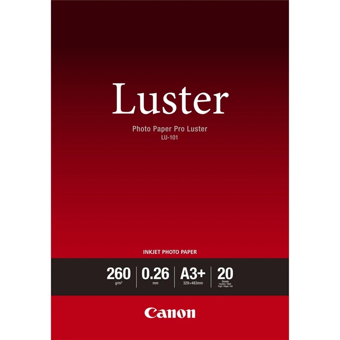 Canon Photo Paper Pro Luster 260g/m² - A3+, 20 fogli 