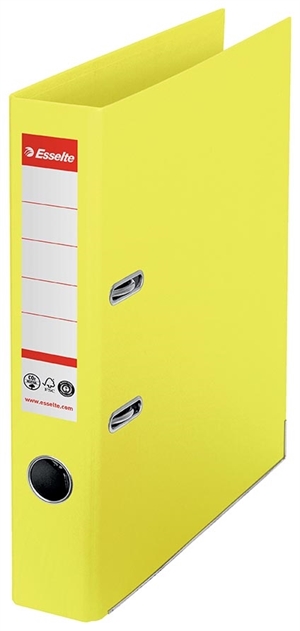 Esselte Cartella per raccoglitori No1 POB CO²-compatibili A4 da 50mm, gialla.