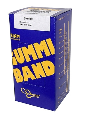 Siam Gummibånd nr. 64 90x6,0mm (500g) Siam Gummibånd nr. 64 90x6,0mm (500g)