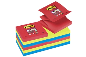 3M Post-it Z-Notes 76 x 76 mm, Super Sticky Jewel Pop - Confezione da 6