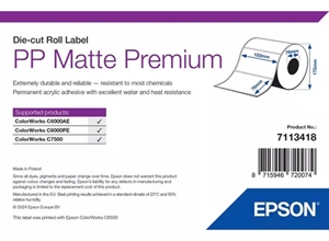 Epson PP Matte Label Premium, Rotolo tagliato a misura, 102mm x 76mm, 1570 Etichette