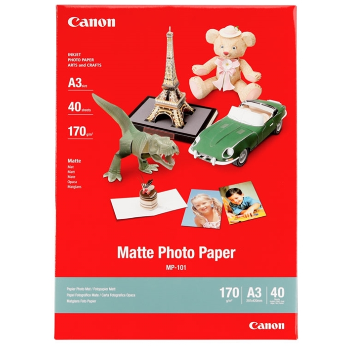 Canon MP-101 Matte Photo 170g/m² - A3, 40 fogli 