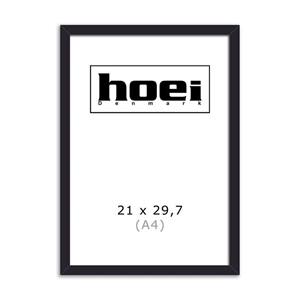 Cornice in legno nero per foto e poster 21 x 29,7 cm (A4)