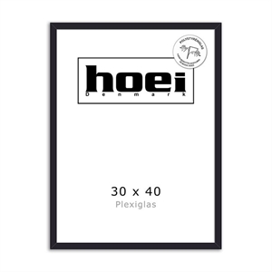 Cornice in legno nero per foto e poster 30 x 40 cm - PLEXI