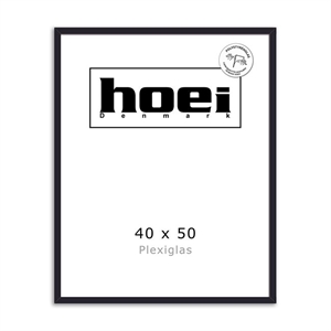 Cornice in legno nero per foto e poster 40 x 50 cm - PLEXI