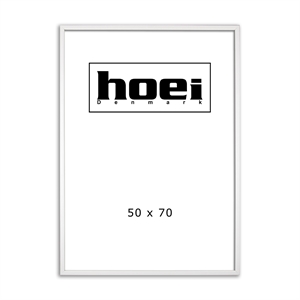 Cornice in legno bianco per foto e poster 50 x 70 cm