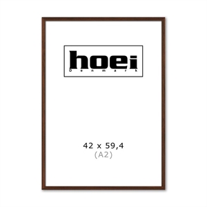 Cornice massiccia in rovere scuro per foto e poster 42 x 59,4 cm (A2)