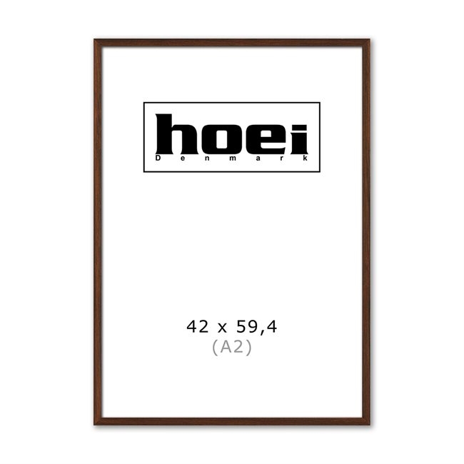 Cornice massiccia in rovere scuro per foto e poster 42 x 59,4 cm (A2)
