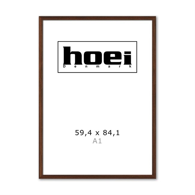 Cornice massiccia in rovere scuro per foto e poster EG 59,4 x 84,1 cm ( A1 )
