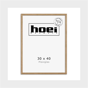 Massiccia cornice in rovere per foto e poster 30 x 40 cm PLEXI
