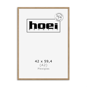 Cornice massiccia in rovere per foto e poster 42 x 59,4 - A2 PLEXI cm