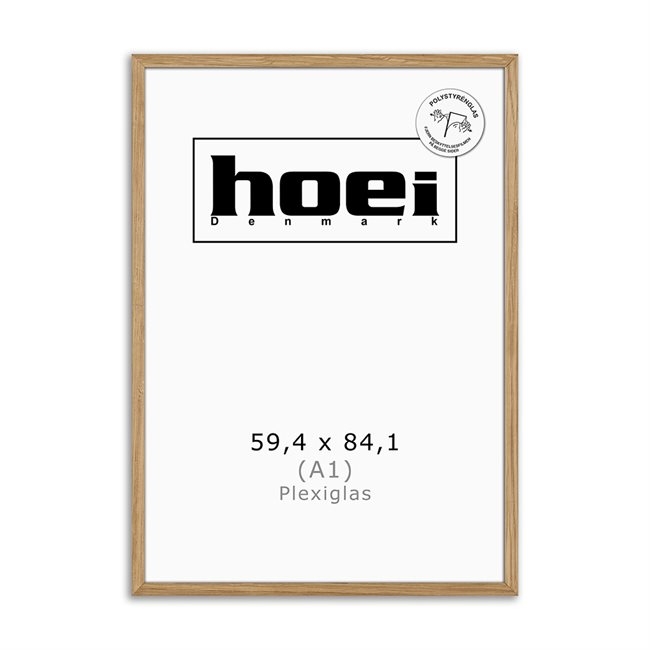 Massiccia cornice in rovere per foto e poster 59,4 x 84,1 - A1 PLE x cm