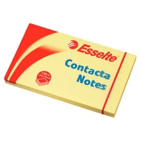 Esselte Contacta Notes 75 x 125 mm, giallo
