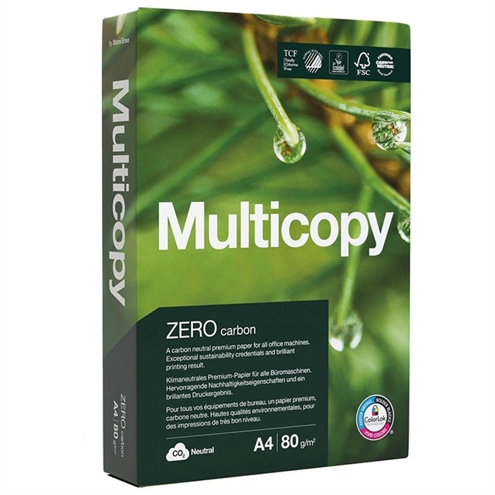 A4 MultiCopy Zero 80 g/m² - Pacco da 500 fogli