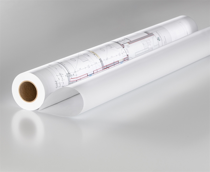 Rauch 91350 CAD carta per inkjet bianco brillante - 55 g/m², 841 mm x 50 metri