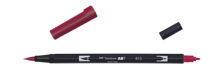 Tombow Marker ABT Dual Brush 815 cherry