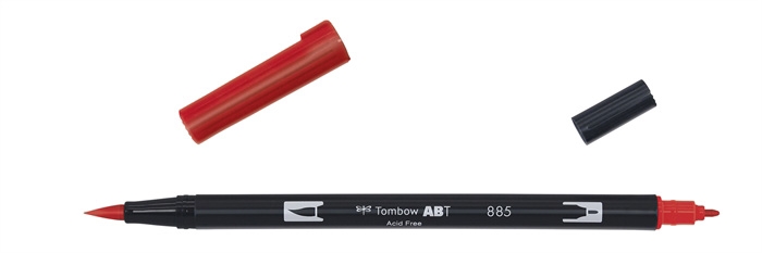 Tombow Marker ABT Dual Brush 885 warm red