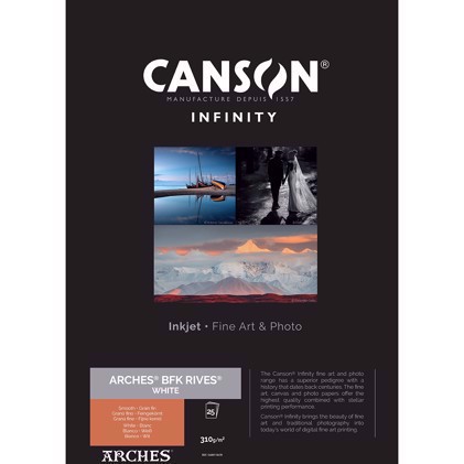 Canson BFK Rives (White) 310 - A4, 25 fogli 