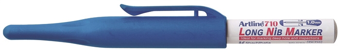 Artline Marker 710 Pennarello con Punta Lunga blu.
