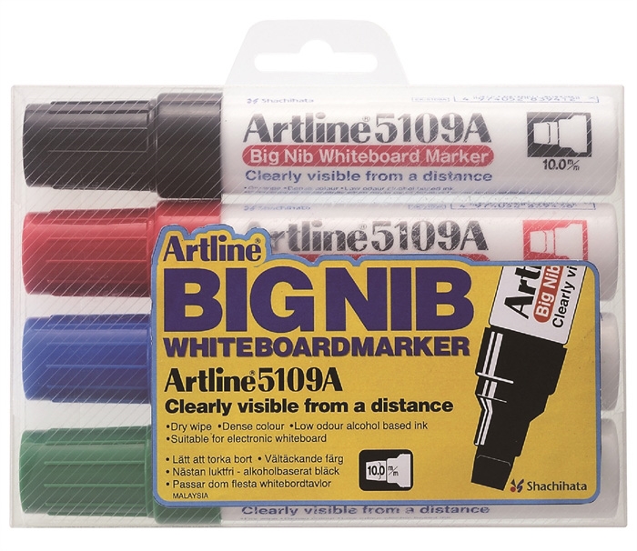 Artline Pennarello per Lavagna 5109A BIG 4/ set